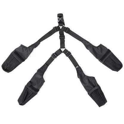 Black Waterproof Adjustable Dog Shoes