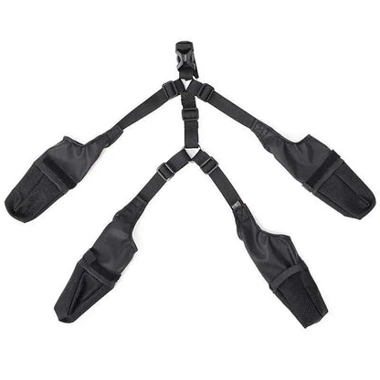 Black Waterproof Adjustable Dog Shoes