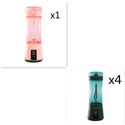 Blue Portable Electric Fruit Juicer USB Rechargeable Mixer
