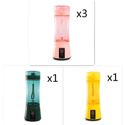 Blue Portable Electric Fruit Juicer USB Rechargeable Mixer