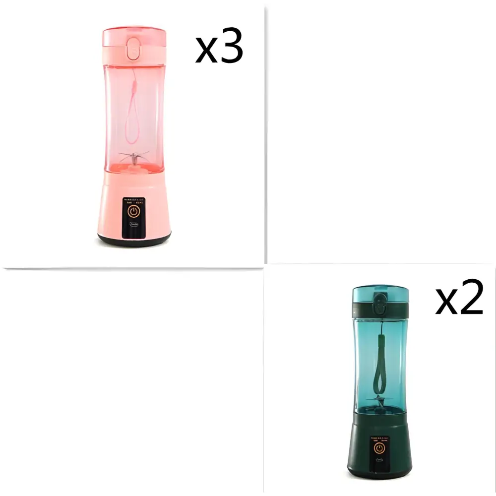 Blue Portable Electric Fruit Juicer USB Rechargeable Mixer
