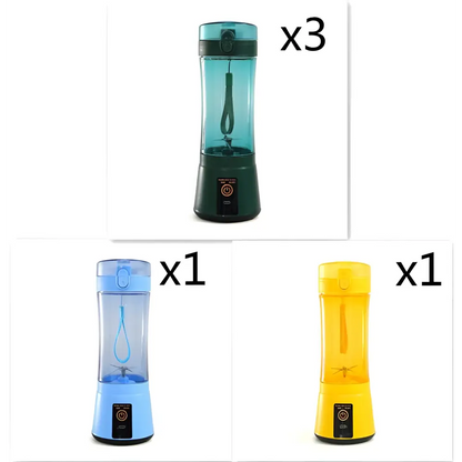 Blue Portable Electric Fruit Juicer USB Rechargeable Mixer