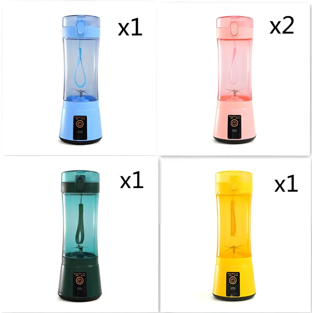 Blue Portable Electric Fruit Juicer USB Rechargeable Mixer
