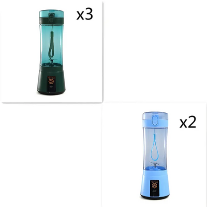 Blue Portable Electric Fruit Juicer USB Rechargeable Mixer