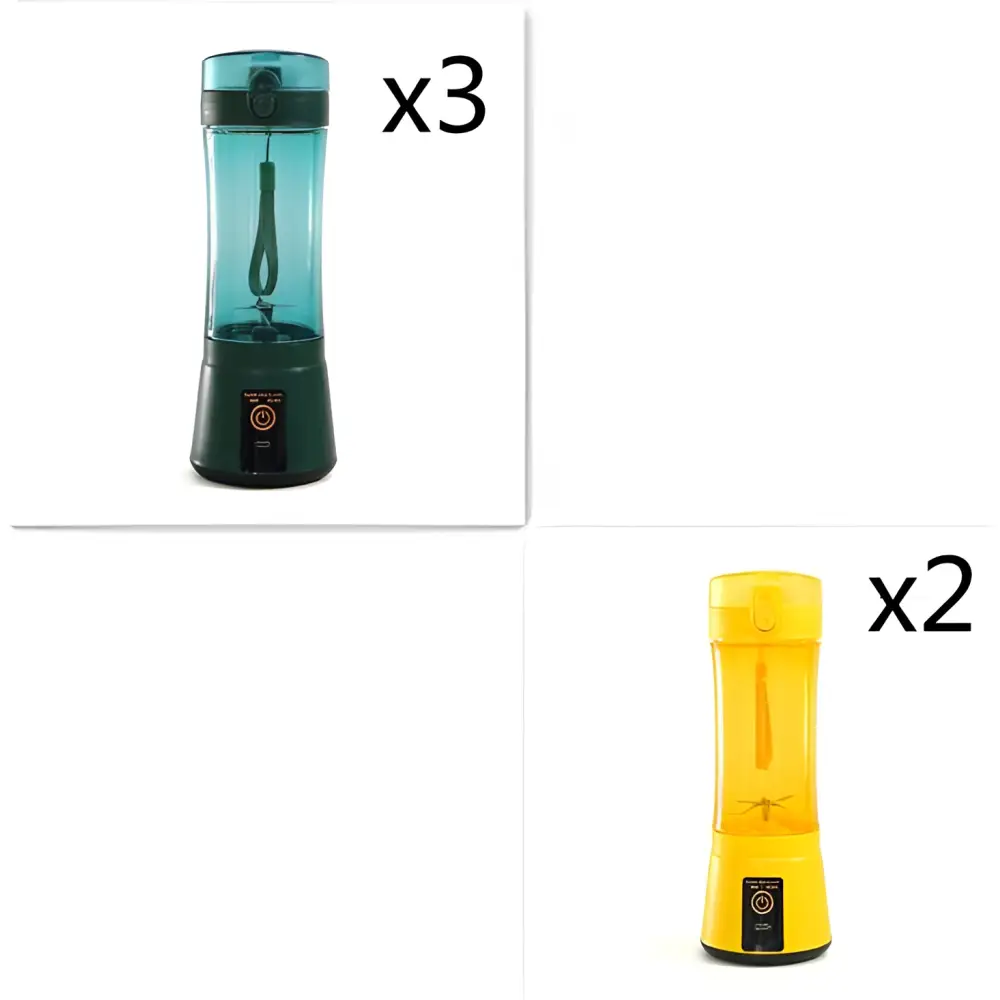 Blue Portable Electric Fruit Juicer USB Rechargeable Mixer