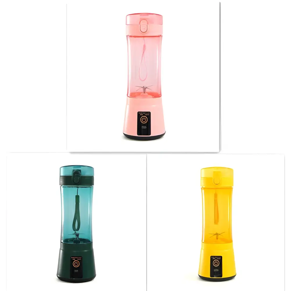 Blue Portable Electric Fruit Juicer USB Rechargeable Mixer