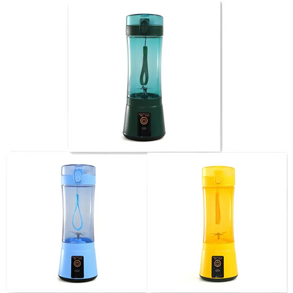 Blue Portable Electric Fruit Juicer USB Rechargeable Mixer