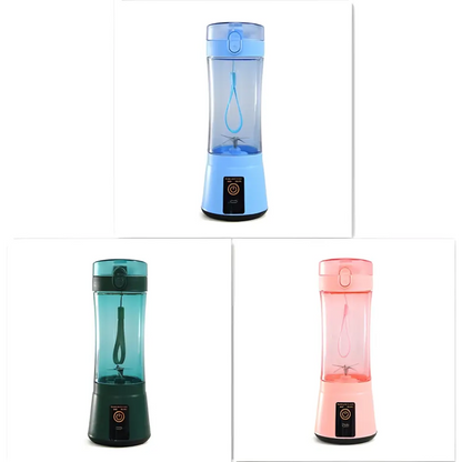 Blue Portable Electric Fruit Juicer USB Rechargeable Mixer