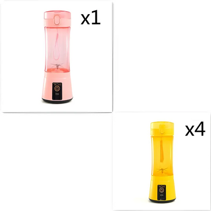 Blue Portable Electric Fruit Juicer USB Rechargeable Mixer