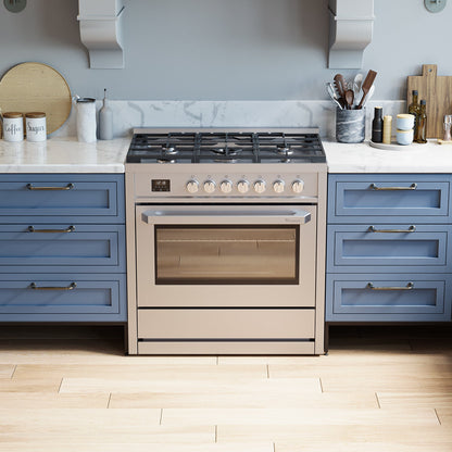 Cuisinière à gaz Rangaire 36" avec four à convection et four encastrable en acier inoxydable RRG361TS