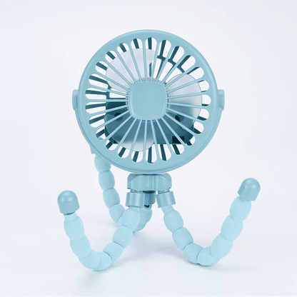 Mini Octopus Folding Fan – 5-in-1 Portable Silent Fan for Baby Stroller, Home & Travel