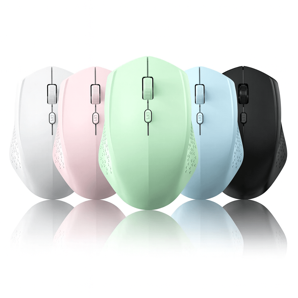 Bluetooth 5.2 + 2.4G Wireless Gaming Mouse – Silent Rechargeable