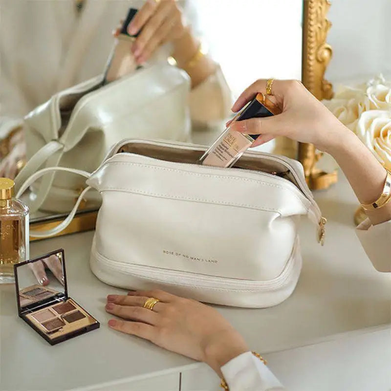 Blush Pink Large Capacity Travel Cosmetic Bag