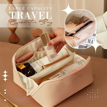 Blush Pink Large Capacity Travel Cosmetic Bag