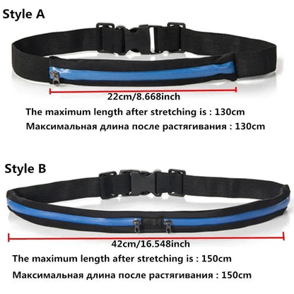 Unisex Running Waist Bag – Adjustable Lightweight Belt Pack