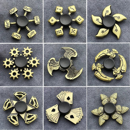 Bronze Metal Alloy Fidget Spinner | R188 Bearing Stress Relief Toy