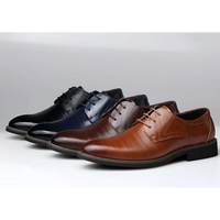 Brown Leather Oxford Dress Business Shoes