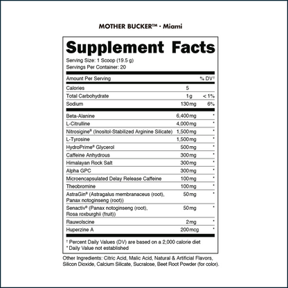 Bucked Up Mother Bucker, 20 Servings