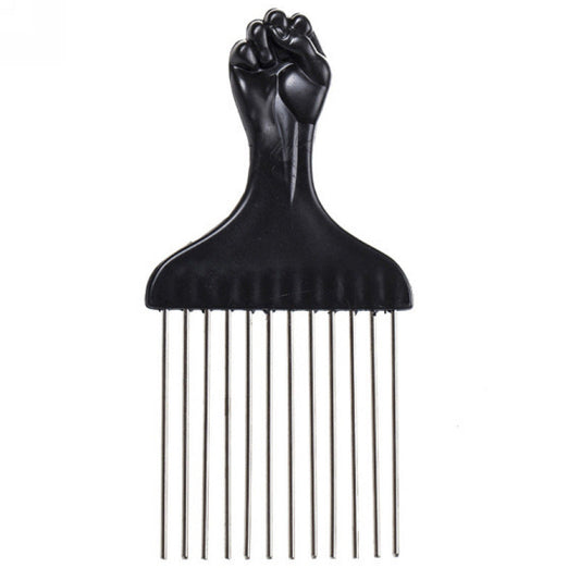 Gros peigne en plastique avec un dos en plomb