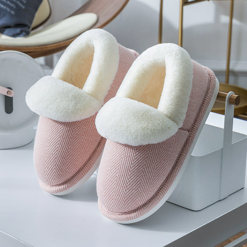 Botas de un solo paso acolchadas de terciopelo de invierno para mujer
