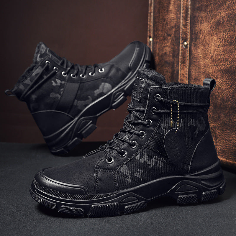 Botas de invierno de algodón polar para hombre