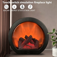 3D Flame Fireplace Lantern – Touch LED Decor Light
