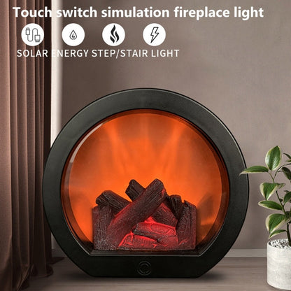 3D Flame Fireplace Lantern – Touch LED Decor Light