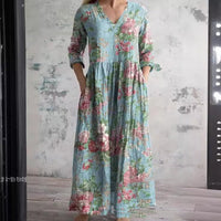 Robe ample à imprimé tendance pour femme