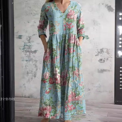 Robe ample à imprimé tendance pour femme