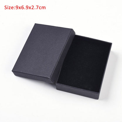 Caja de regalo de cartón rectangular para joyería