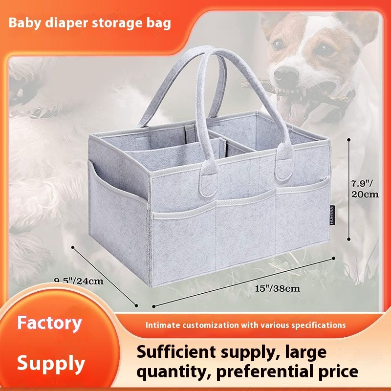 Sac de Rangement pour Couches et Articles Divers en Feutre Mummy Diapers
