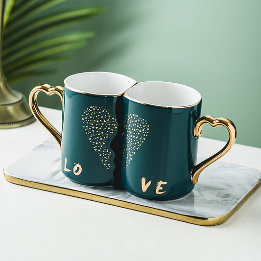 Nuevo producto Taza creativa para parejas boca a boca Taza de agua personalizada