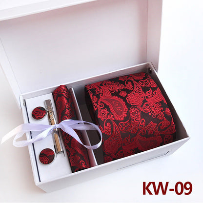 Caja de regalo de corbatas para hombre, 6 piezas, traje de negocios
