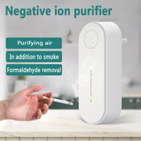 Purificateur d'air portable Anion Purification de l'air Désodorisant Ioniseur Nettoyant Poussière Fumée de cigarette Désodorisant WC