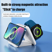 Folding Magnetic Suction Wireless Charger 3-in-1