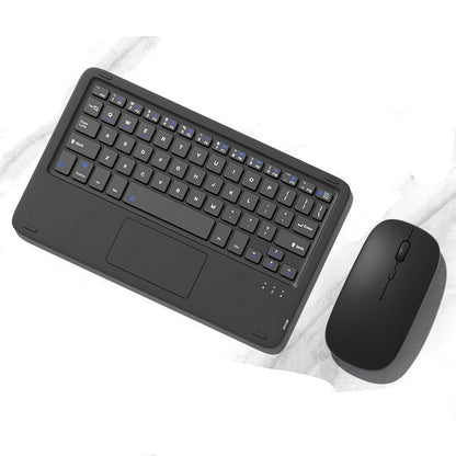 Souris sans fil silencieuse avec clavier tactile