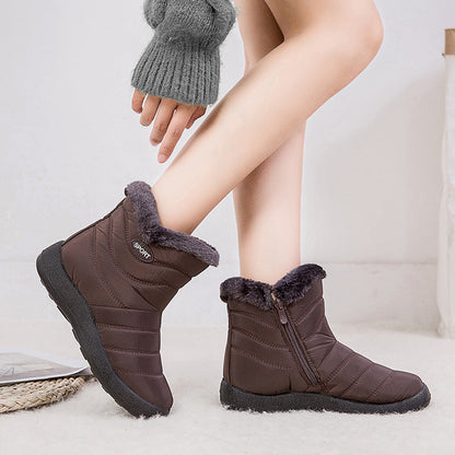 Winter Fashion Plus Size Women Plus Velvet Long Snow Boots