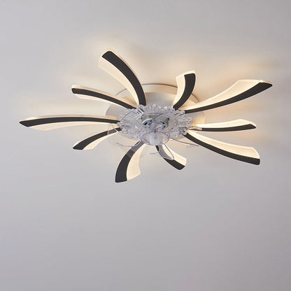 Lámpara de techo con ventilador moderna y sencilla para dormitorio, silenciosa, para sala de estar