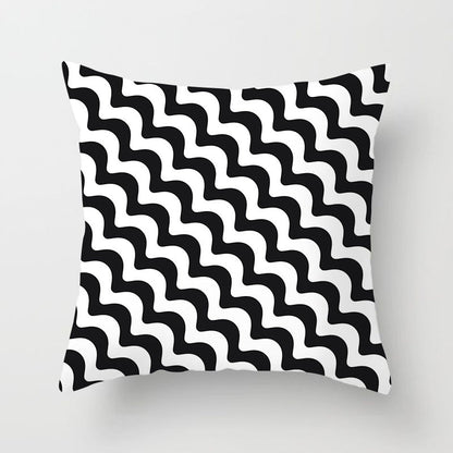 Housse de coussin de canapé abstraite géométrique moderne pour articles ménagers automobiles