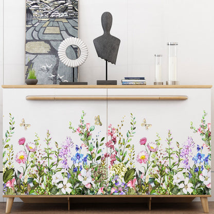 Plant Flower Creative Loop Multiple Collage Wall Stickers