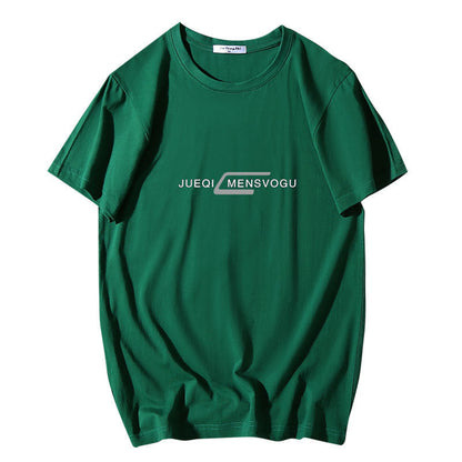 Plus-sized Plus Size Cotton Round Neck Short Sleeve Men's T-shirt