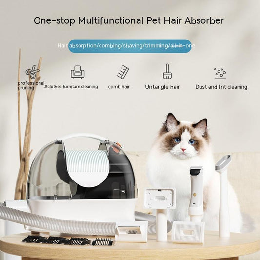Aspiradora multifuncional para afeitar y acondicionar el pelo de mascotas domésticas