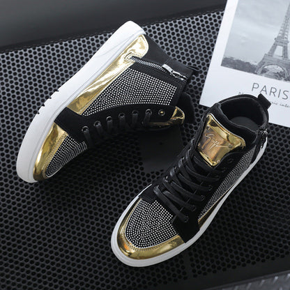 Europe Station Autumn And Winter S Tide High Top Board Shoes