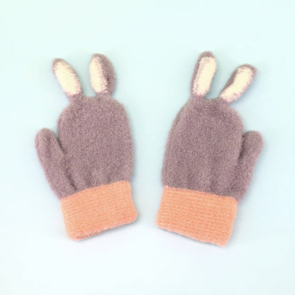 Gants d'hiver en laine pour enfants pour la chaleur