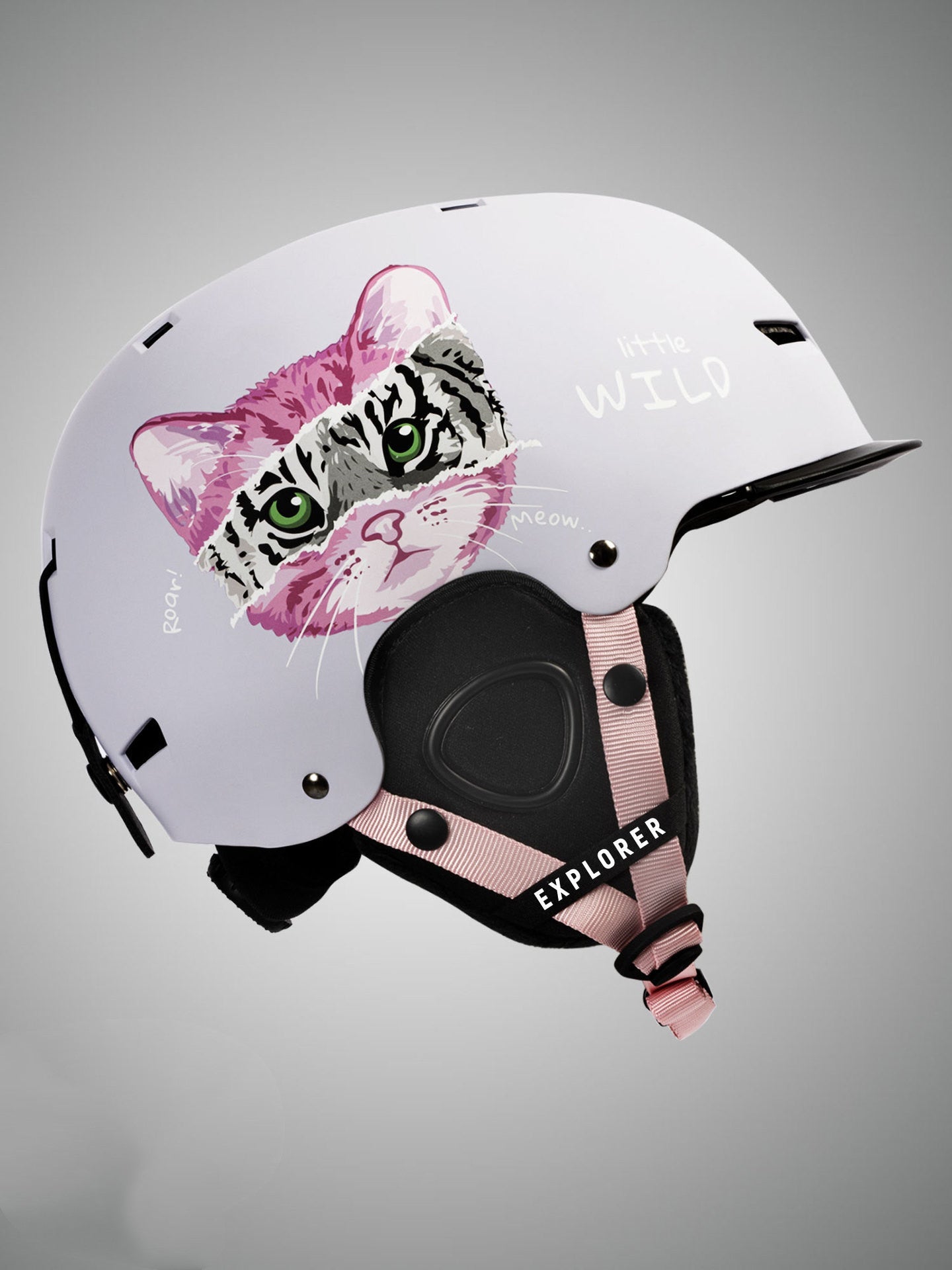 Casque de ski intégré avec lunettes de protection simples et doubles pour adultes
