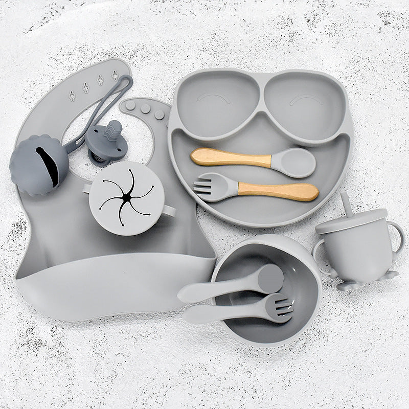 Assiette et bol d'apprentissage 11 pièces pour bébé
