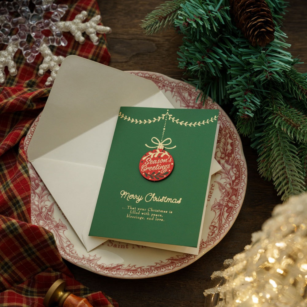 Christmas Retro Christmas Eve Greeting Card