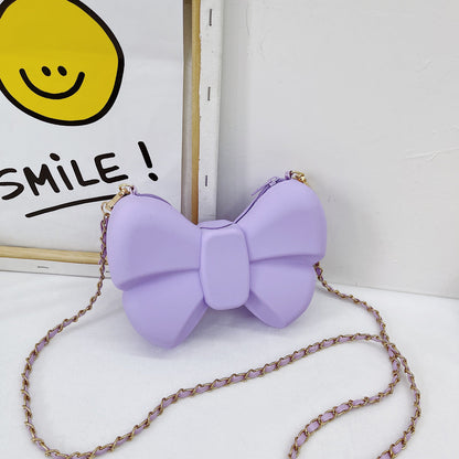 Diagonal Coin Purse Bow Princess Bag Parent-child Bag
