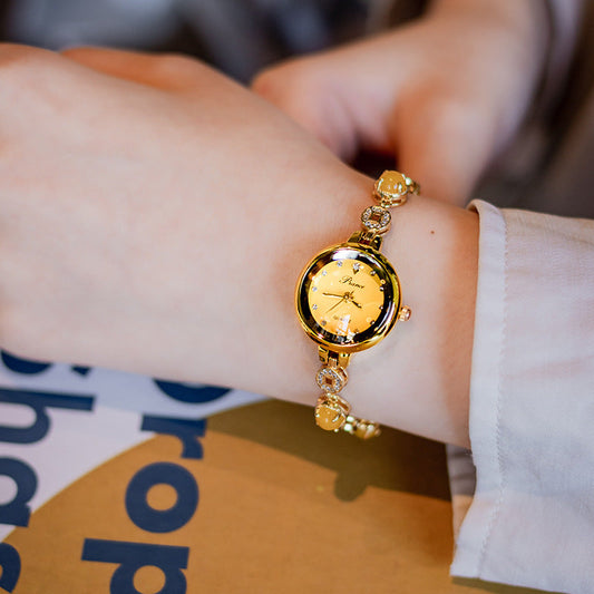 Chalcedony Jade Quartz Watch