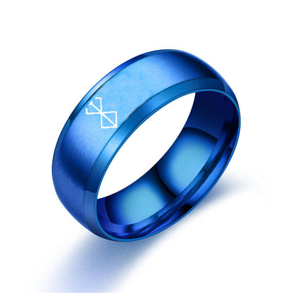 Stainless Steel Cartoon Laser Personalized Small Gift Ring